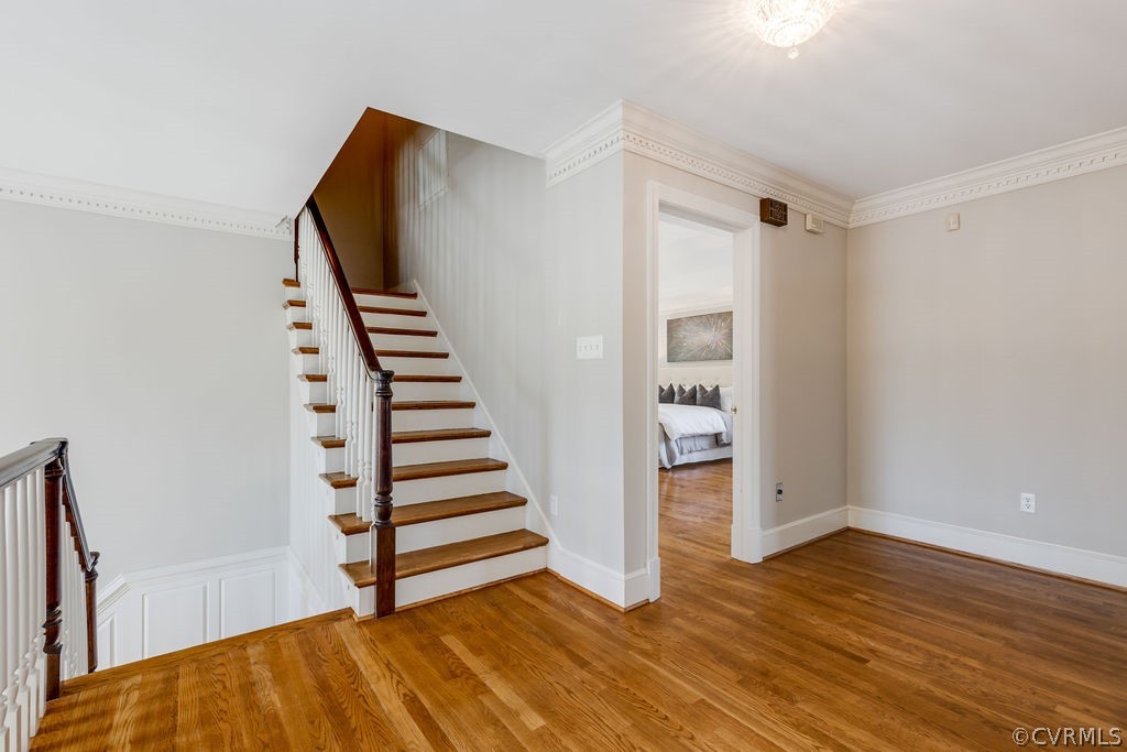 11902 Reeds Bluff Lane Midlothian, VA 23113 - Photo 25 of 42 a view of a room with wooden floor and entryway