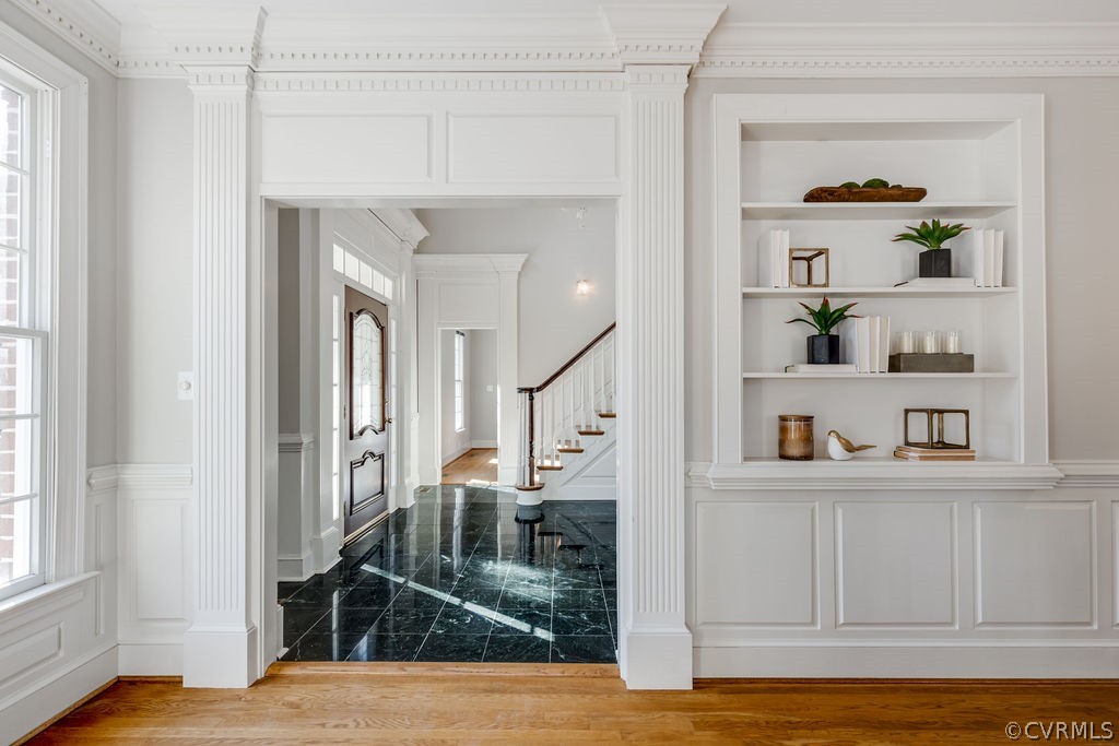 11902 Reeds Bluff Lane Midlothian, VA 23113 - Photo 10 of 42 a view of entryway and hall with wooden floor