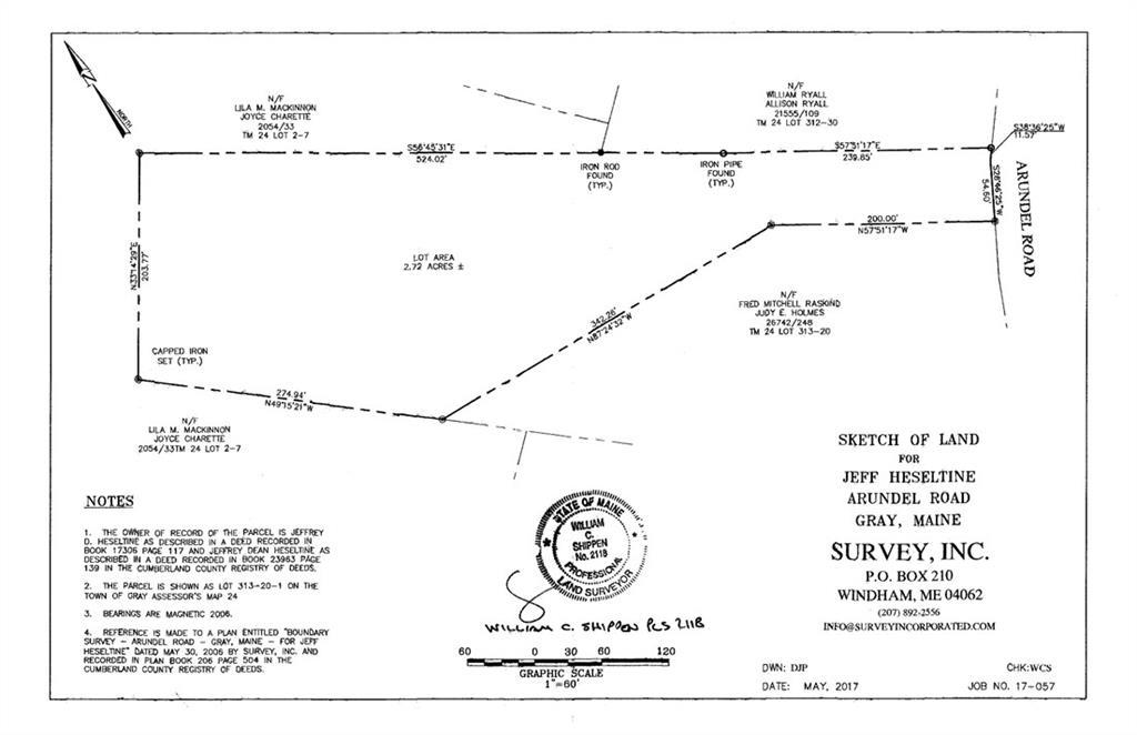 26 Arundel Road Raymond, ME 04071 - Photo 4 of 19 Survery of Lot