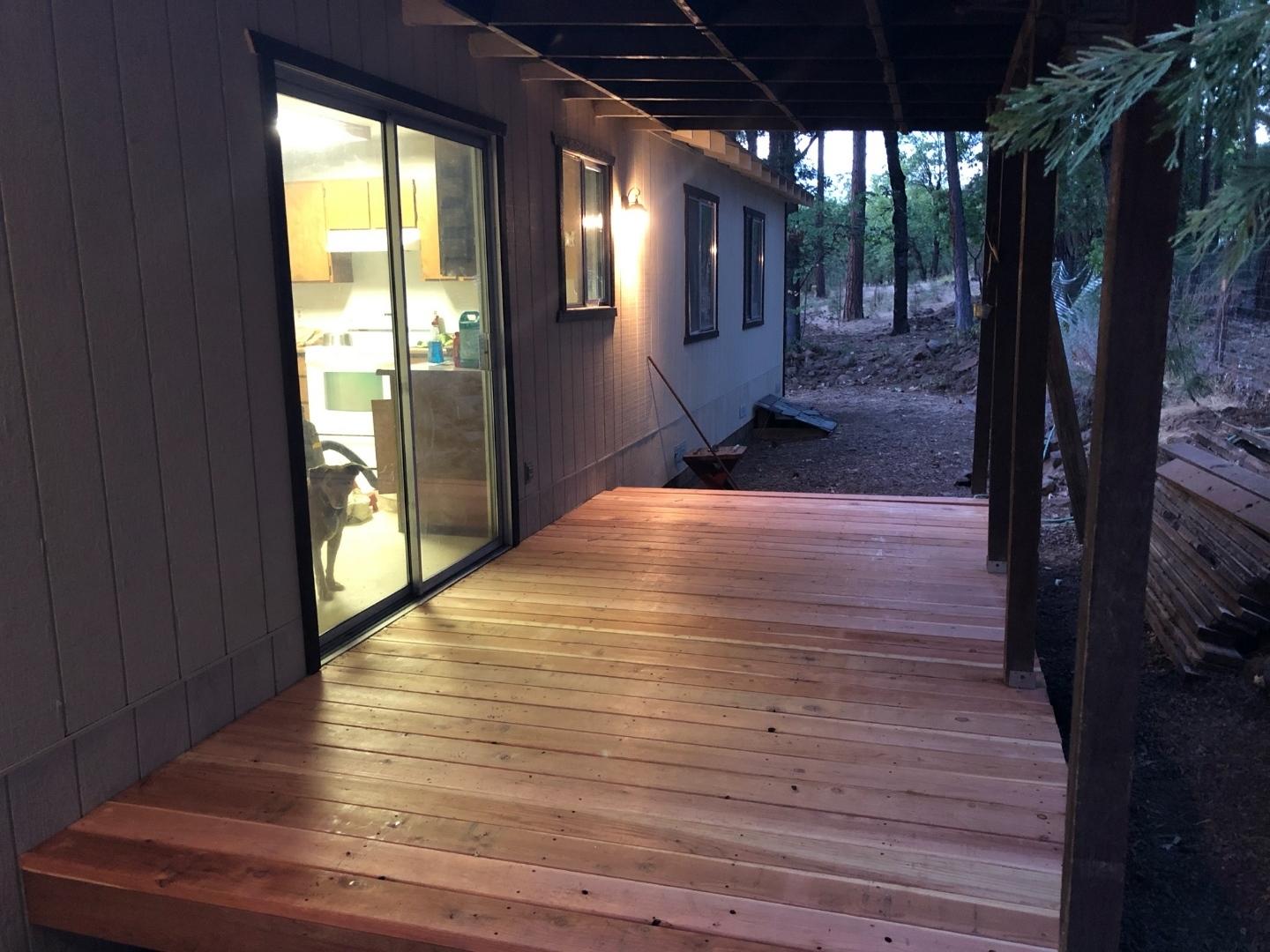 30445 Day Road McArthur, CA 96056 - Photo 12 of 25 a view of a room with wooden floor and a porch