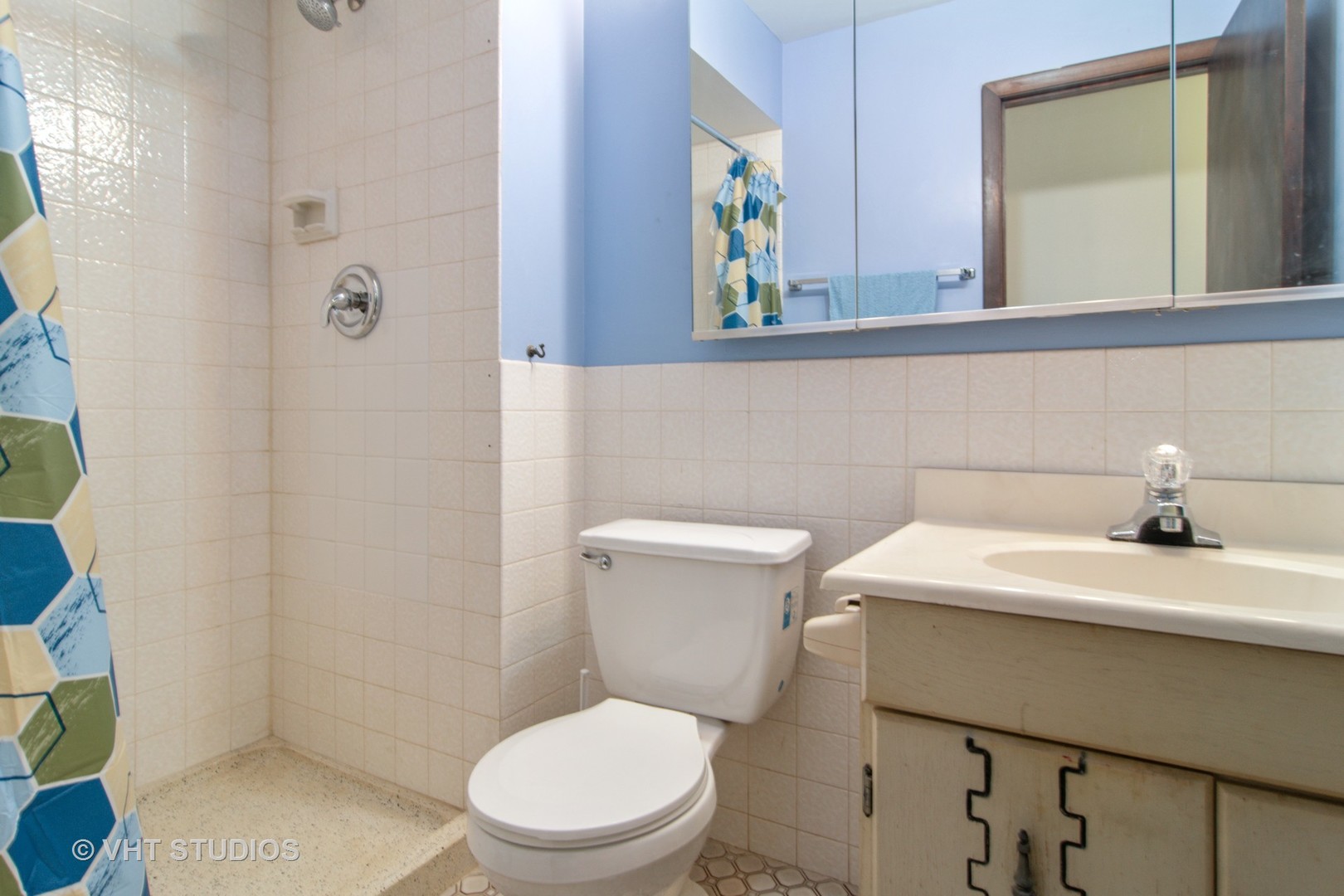 475 Shenstone Road, Unit 102 Riverside, IL 60546 - Photo 10 of 15 a bathroom with a sink a toilet and mirror