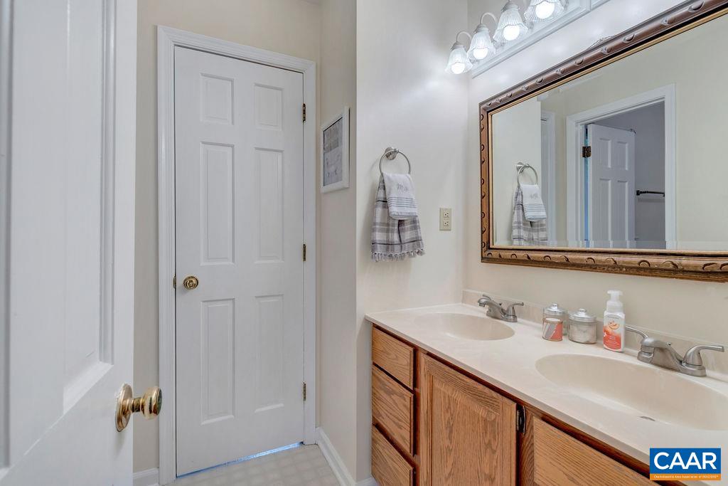 454 Pine Bluff Road Ruckersville, VA 22968 - Photo 23 of 69 a bathroom with a sink vanity and a mirror