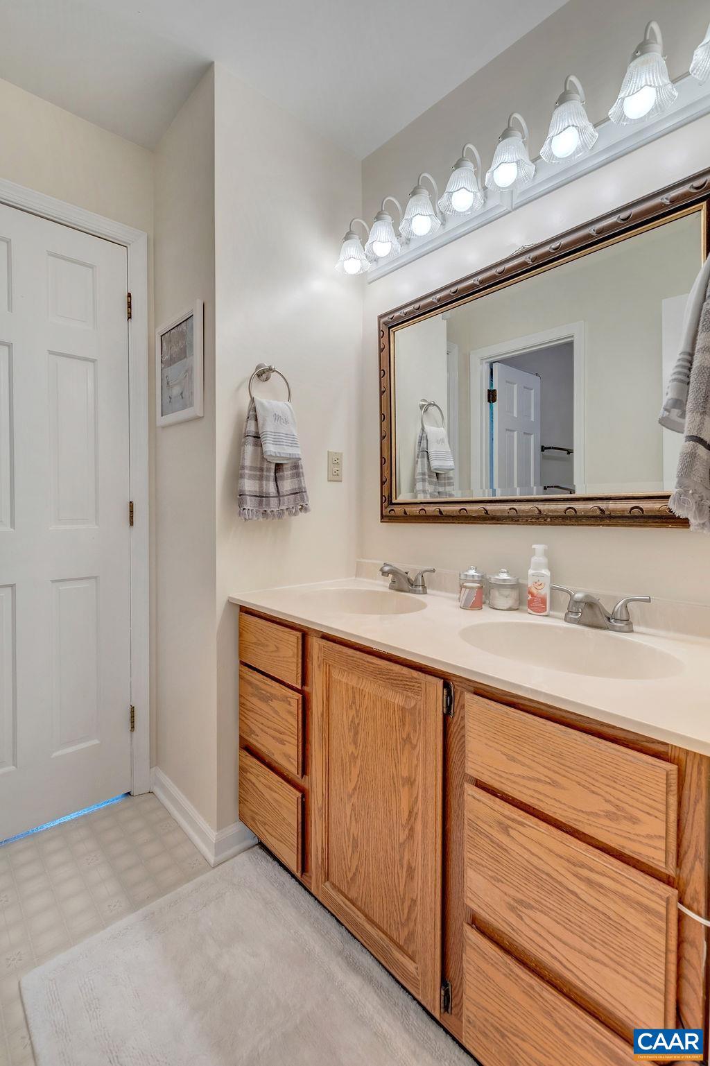 454 Pine Bluff Road Ruckersville, VA 22968 - Photo 24 of 69 a bathroom with a sink a vanity and a large mirror