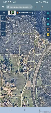 a view of a lot of a yard