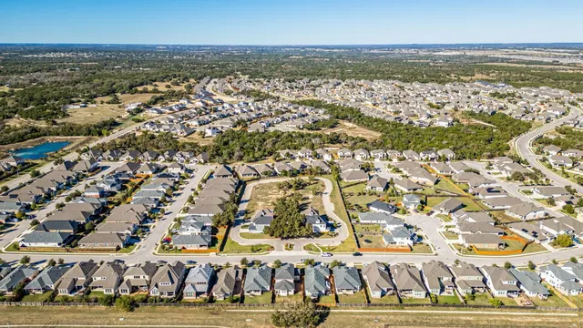 an aerial view of multiple house