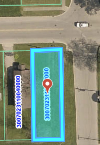 a view of a wooden door