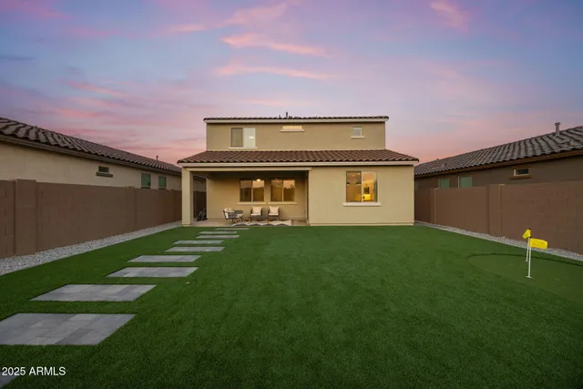an aerial view of a swimming pool
