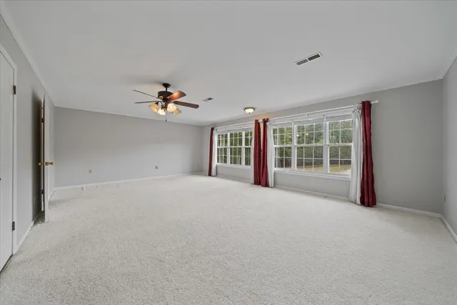 a view of balcony with deck and wooden floor