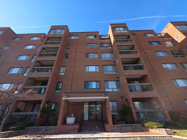 a front view of a building