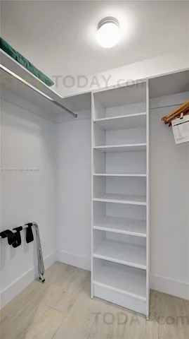 a view of room with empty racks