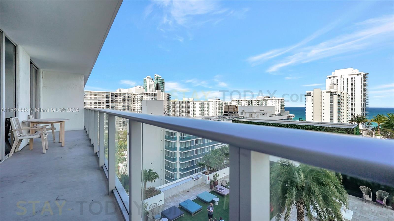 4010 South Ocean Drive, Unit R805 Hollywood, FL 33019 - Photo 32 of 36 a view of city from balcony