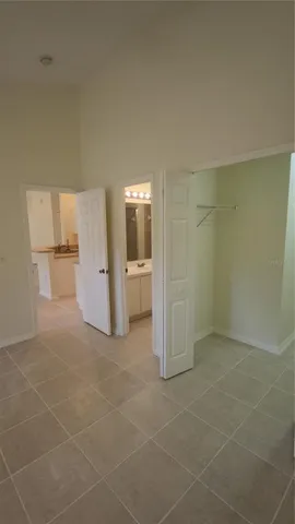 a view of a room with empty racks