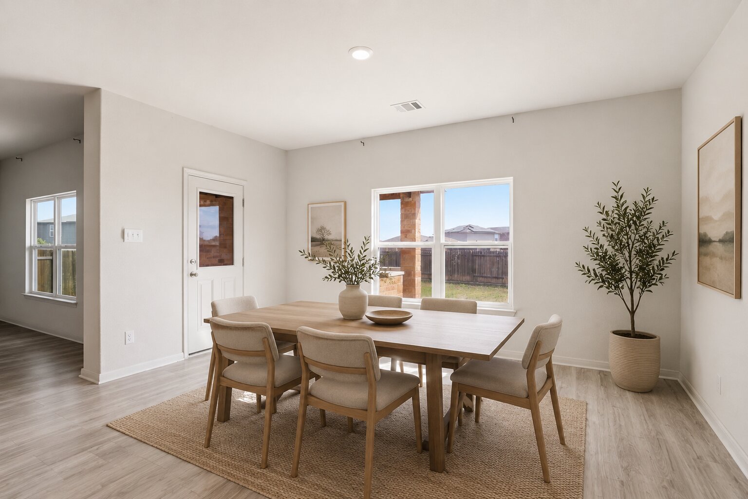 300 Hyacinth Way Jarrell, TX 76537 - Photo 16 of 37 a view of a dining room with furniture and window