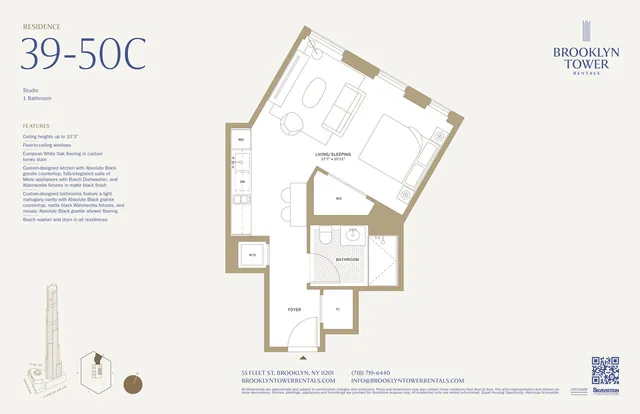 $4,833 | 55 Fleet Street, Unit 47C | Downtown Brooklyn