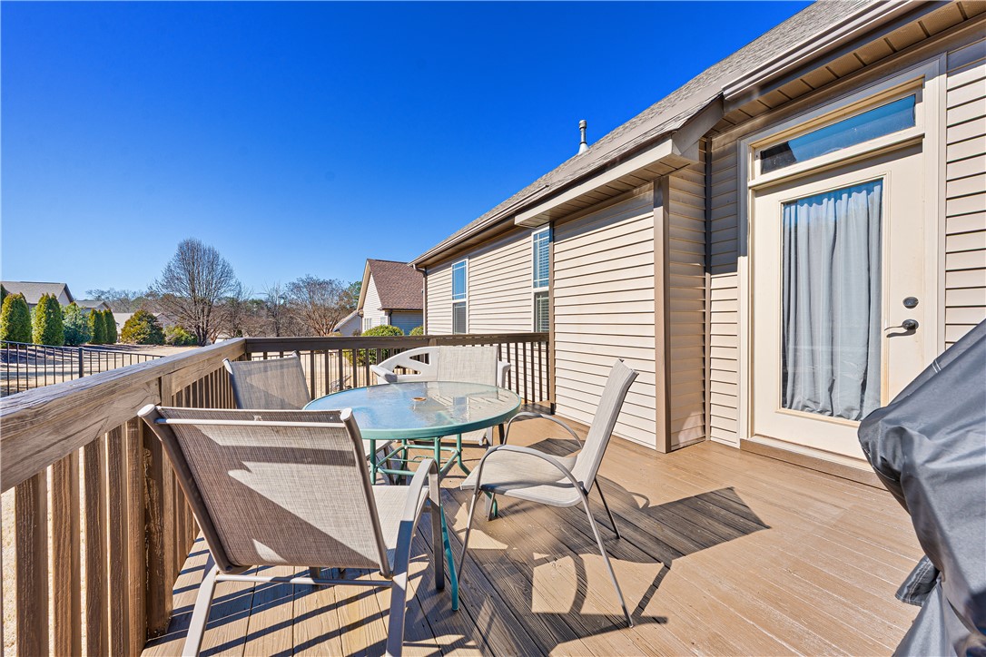 409 Coldstream Court Seneca, SC 29678 - Photo 34 of 40 This spacious outdoor deck offers an inviting area for relaxation and entertaining.