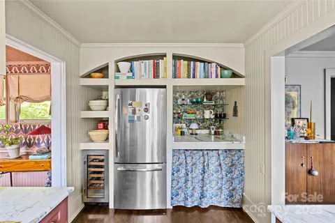 a closeup of a cabinet with a book shelf