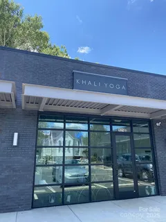 a front view of a building with entryway