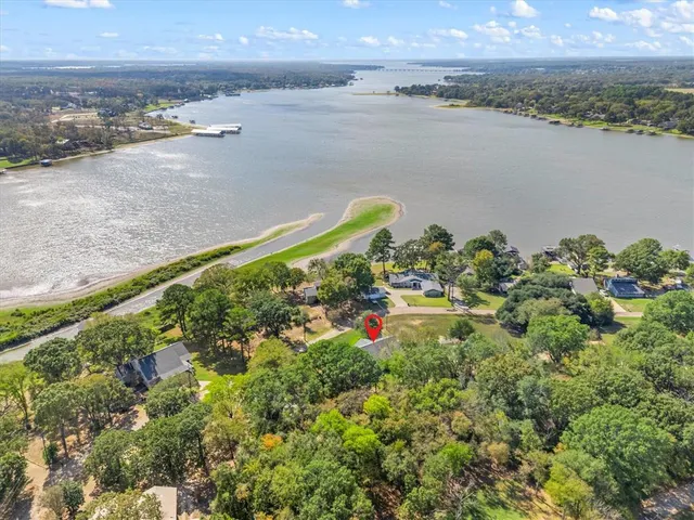 a view of lake with mountain