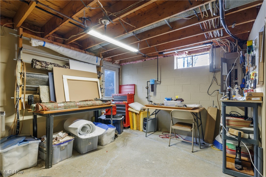 14816 Denman Road Wakeman, OH 44889 - Photo 23 of 41 Below grade area with a workshop area