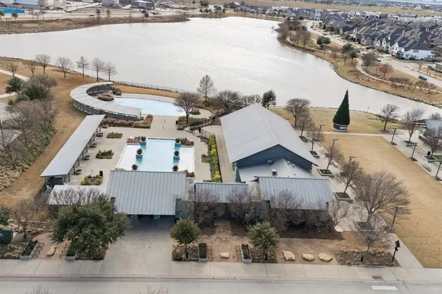 a aerial view of a house