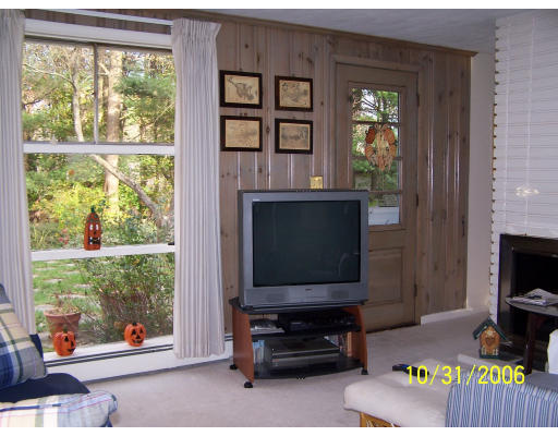31 Irving Road Natick, MA 01760 - Photo 6 of 12 a living room with fireplace furniture and a flat screen tv