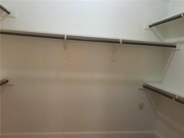 a close view of closet