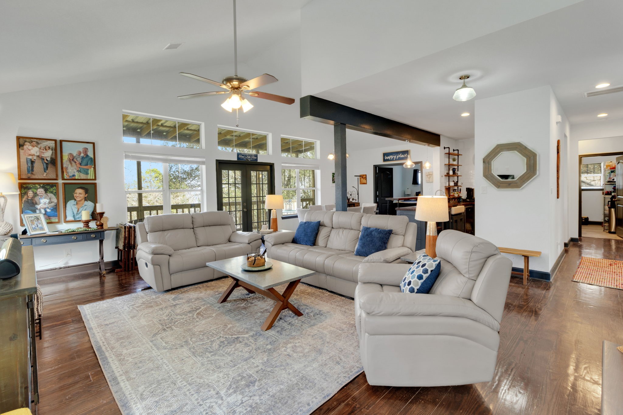 171 Kings Way Coldspring, TX 77331 - Photo 5 of 50 The living area has high ceilings and beautiful flooring