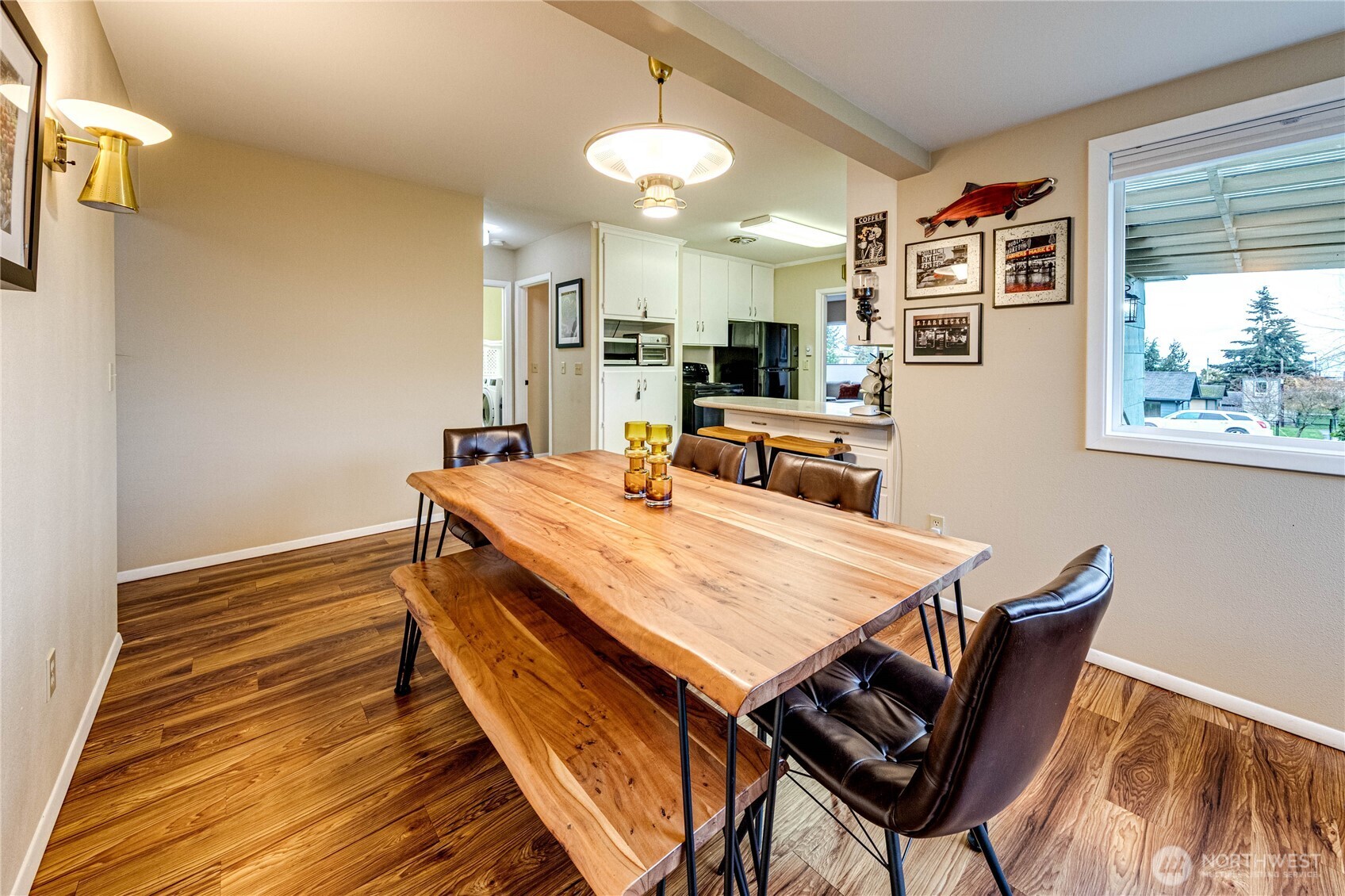 1922 West 7th Street Port Angeles, WA 98363 - Photo 13 of 40 a dining room with wooden floor and large window