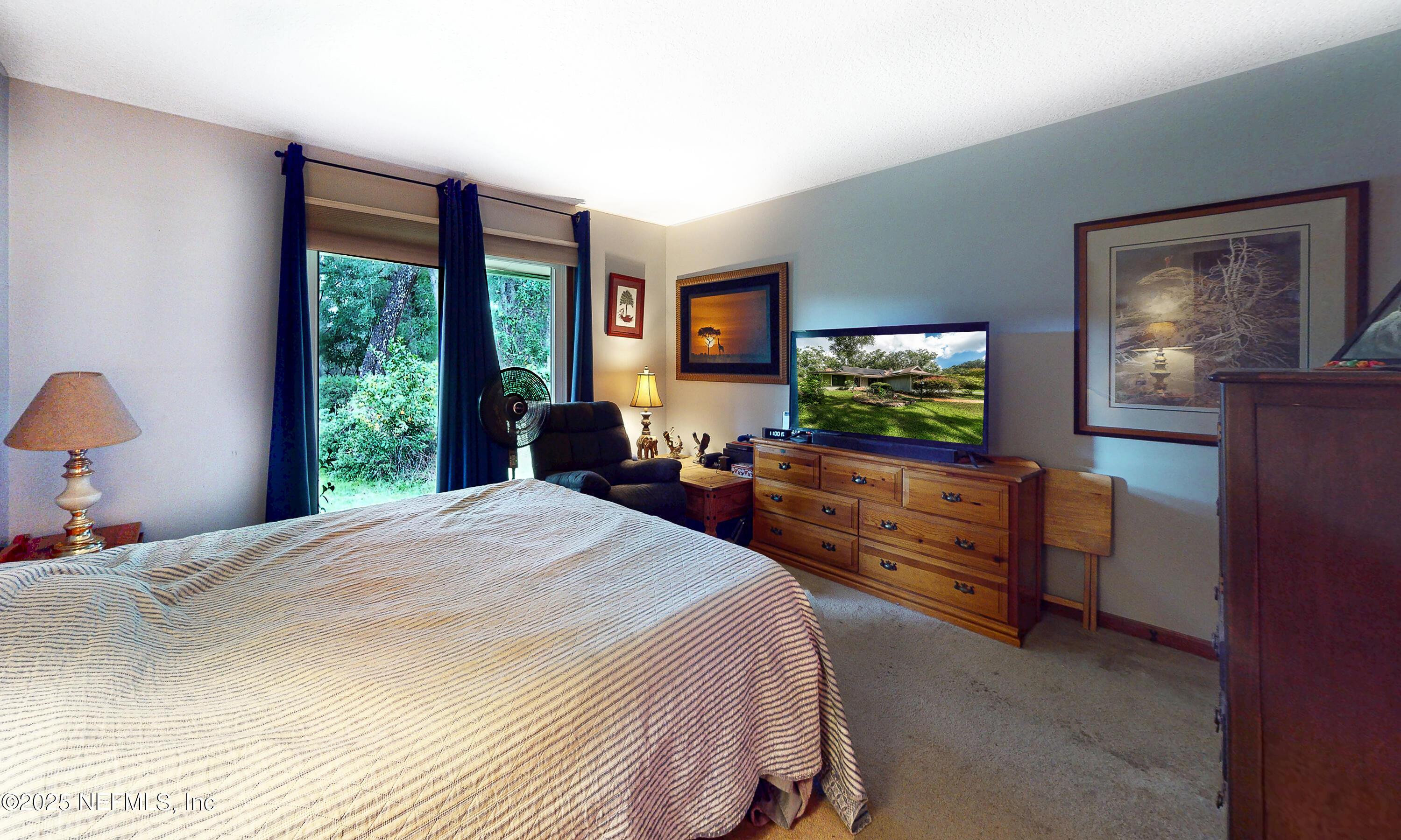 2860 Ravines Road Middleburg, FL 32068 - Photo 28 of 52 a bedroom with a bed and a flat screen tv