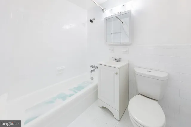 a bathroom with a toilet and a bathtub