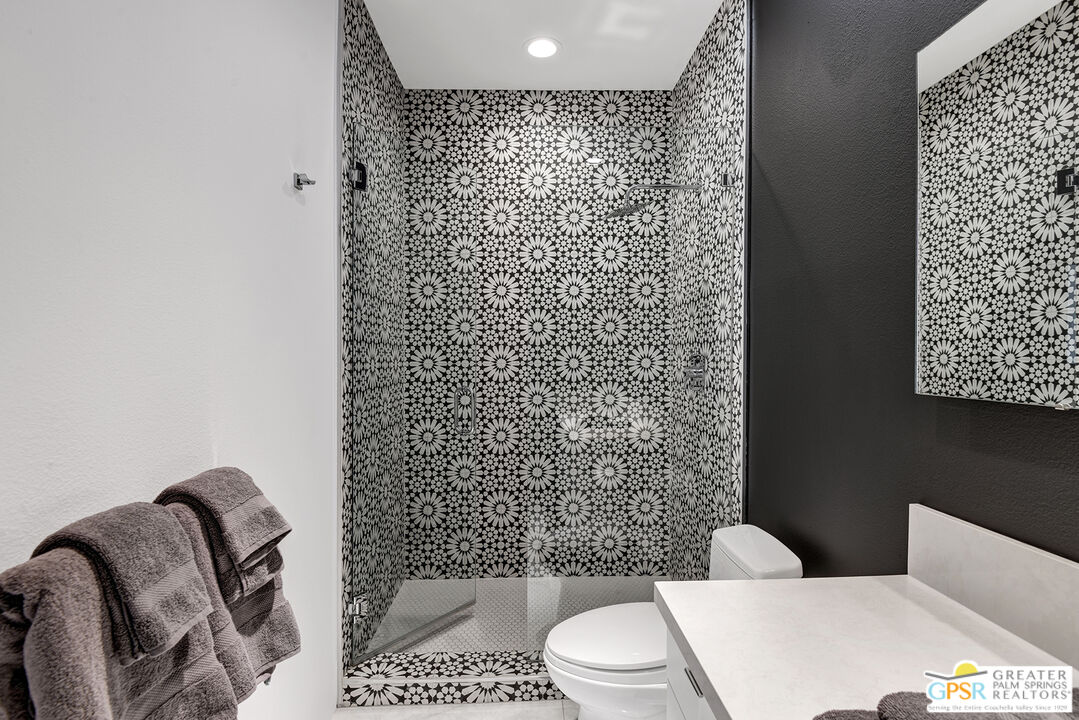 1508 East Baristo Road Palm Springs, CA 92262 - Photo 50 of 62 a bathroom with a toilet and shower