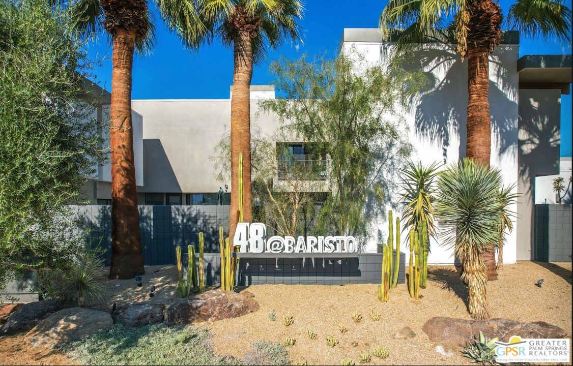 1508 East Baristo Road Palm Springs, CA 92262 - Photo 61 of 62 a view of a palm trees front of house