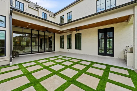 a view of a house with a patio