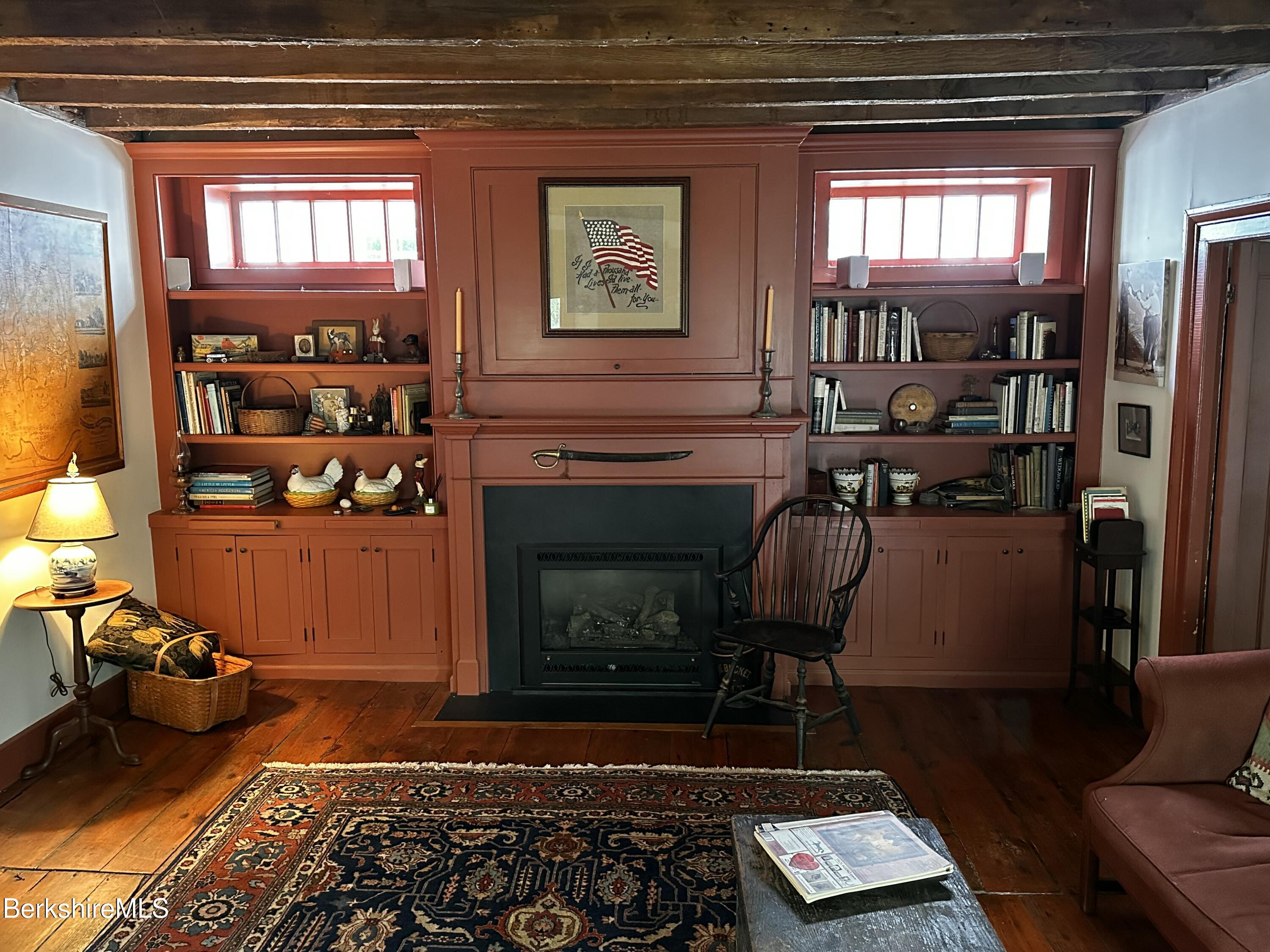 3-5 Swamp Road West Stockbridge, MA 01266 - Photo 5 of 37 a living room with furniture a window and a fireplace