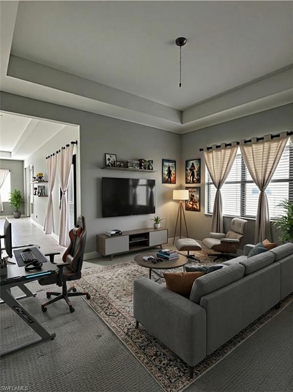 3995 Pegasus Way Naples, FL 34120 - Photo 8 of 45 a living room with furniture and a flat screen tv