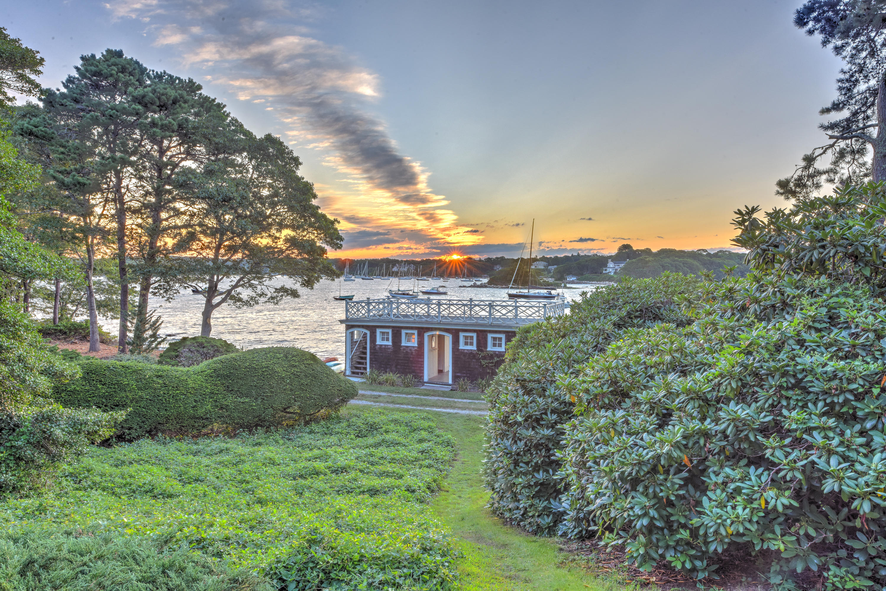 188 Gansett Road Woods Hole, MA 02543 - Photo 6 of 26 a view of a house with a yard