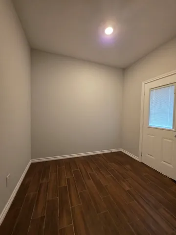 wooden floor in a room