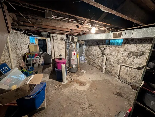 a view of storage and utility room