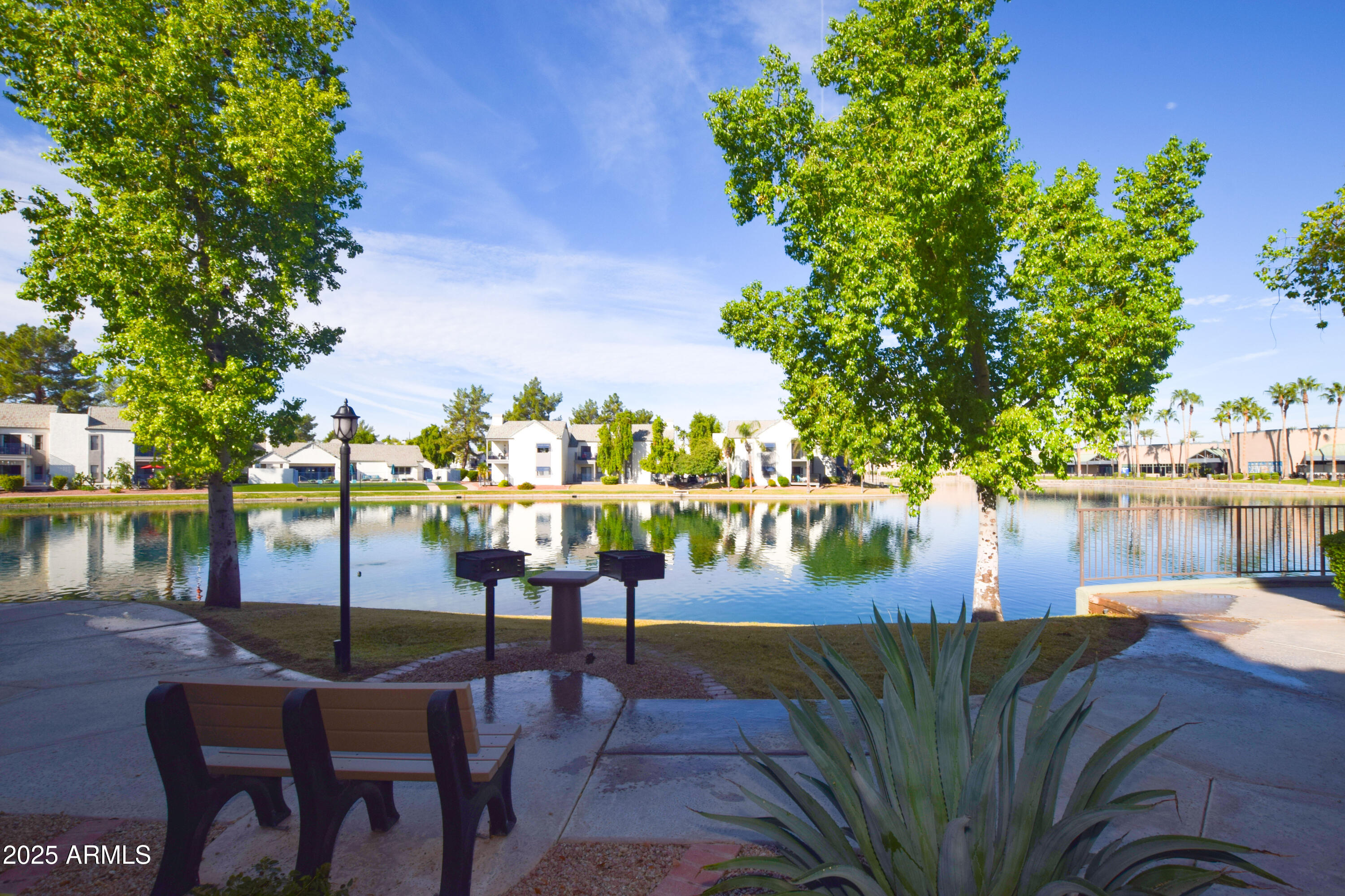 1825 West Ray Road, Unit 2116 Chandler, AZ 85224 - Photo 42 of 44 a view of a lake from a garden