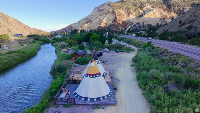 656 South Bullion Canyon Road Marysvale, UT 84750 - Photo 53 of 57 Drone / aerial view of a water and mountain view