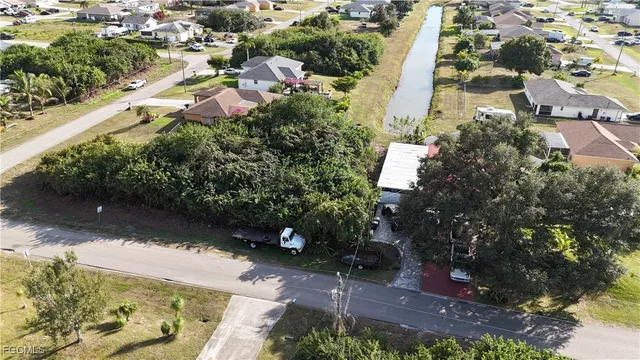 an aerial view of residential house with outdoor space