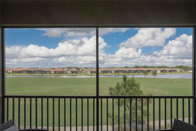 a view of a balcony with an ocean from a balcony