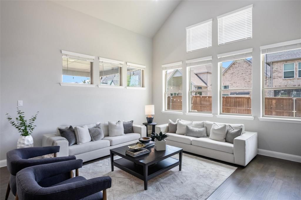 7411 Joshua Road Frisco, TX 75033 - Photo 6 of 40 a living room with furniture and a large window