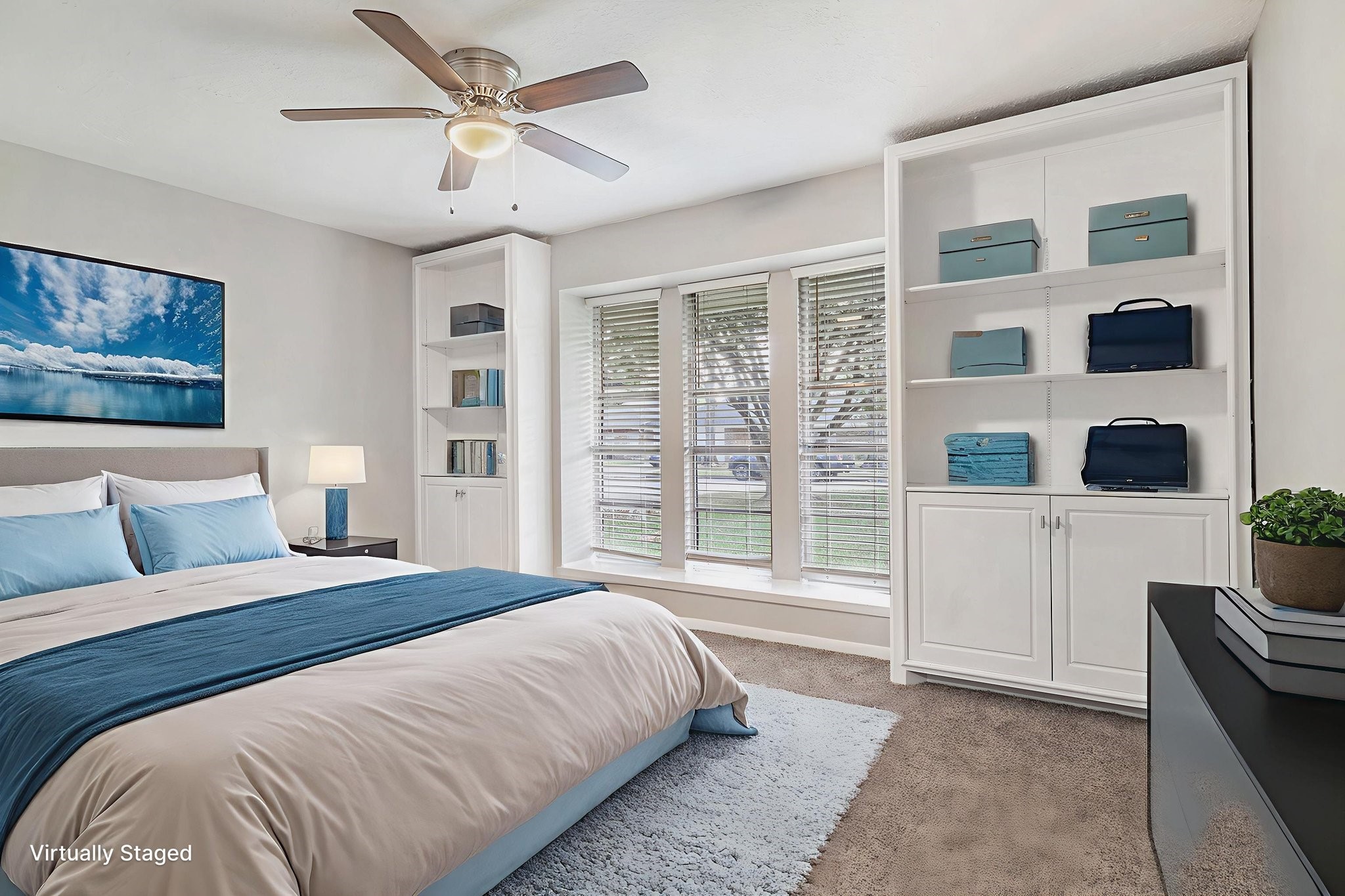 29118 Raestone Street Spring, TX 77386 - Photo 12 of 21 a bedroom with a bed and a large window