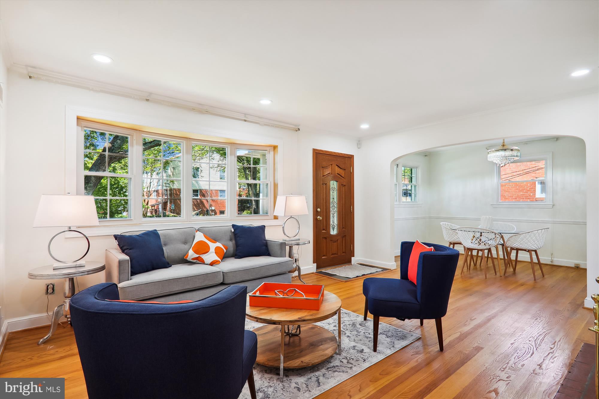 2610 Eccleston Street Silver Spring, MD 20902 - Photo 6 of 48 Living Room with Stunning Bay Window