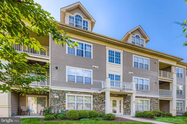 a front view of a building