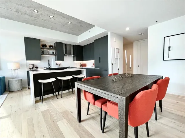 a city view from the balcony