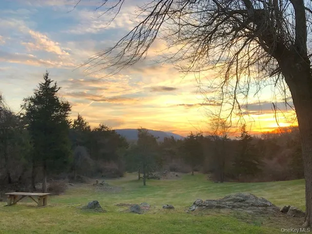 a view of outdoor space with mountain view