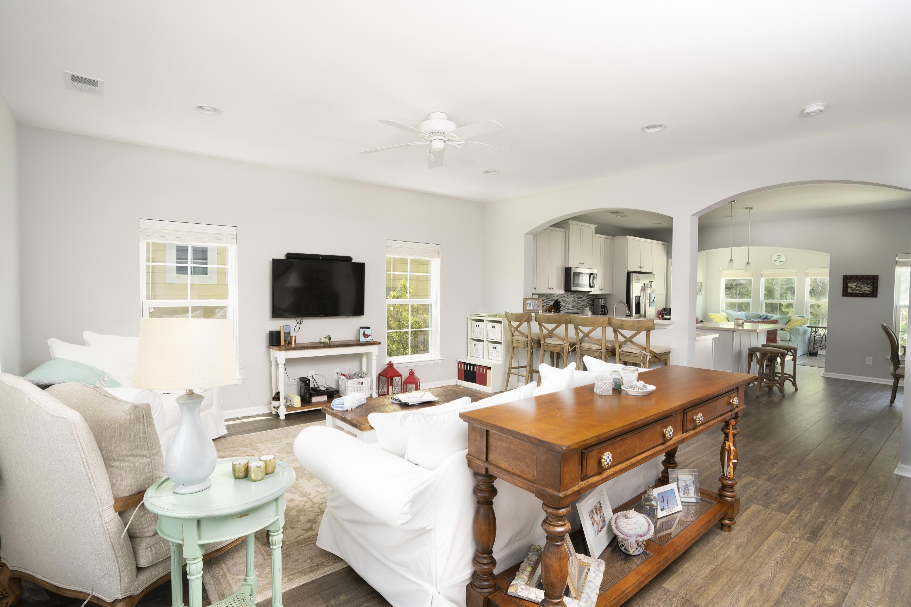 1683 Valley Oak Road Johns Island, SC 29455 - Photo 3 of 31 Living Room to Kitchen and Sunroom