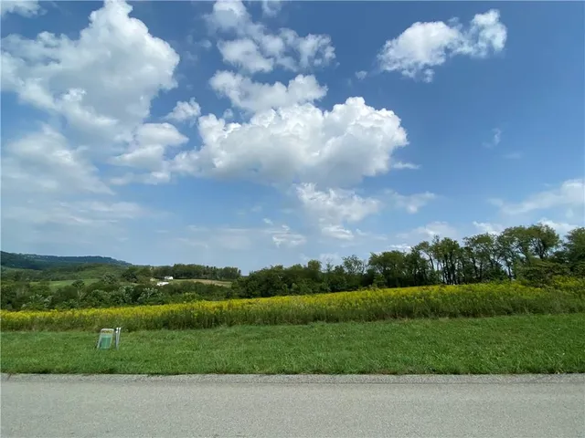 a view of grassy field with mountain